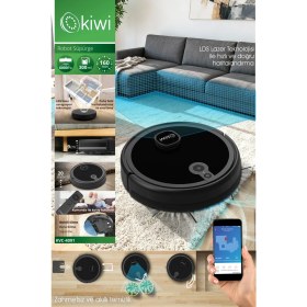 Resim Kiwi KVC-4091 Akıllı Robot Süpürge | 6000PA Güçlü Emiş, Lazer Haritalama, Paspas , Uygulama Kontrollü 