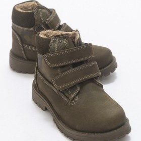 Resim Mnpc Erkek Çocuk Haki Hakiki Deri Suya Dayanıklı Anatomik Günlük Bot 25k2b11033263 Haki 