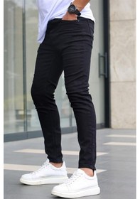 Resim Pause Denim Erkek Slim Fit Jean Pantolon-7047 Siyah 