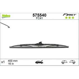 Resim Valeo ARKA SİLECEK SÜPÜRGESİ 400MM NORMAL TİP FİRST ÜNİVERSAL 6272526 93195927 