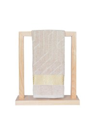 Resim Vos Versa Bursa Varak Serisi 50x90cm %100 Pamuk Yüz Havlusu Vizon Vvhm0015-372 - Vizon 