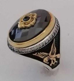 Resim Omar Silver Erkek Onix Taşlı Gümüş Yüzük Mrd60 