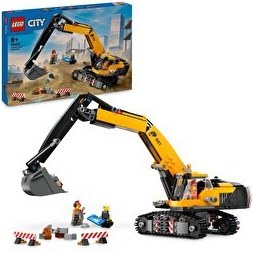 Resim LEGO City Sarı İnşaat Ekskavatörü 60420 