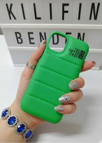 Resim Apple Uyumlu iPhone 11 Puff Kılıf Modeli Yeşil 