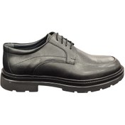 Resim Slope 048919m İç Dış Hakiki Dana Derisi Ortopedik Günlük Erkek Oxford Ayakkabı Siyah 