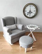 Resim NOSSO HOME Emzirme Koltuğu Sallanan Koltuk Tv Koltuğu ( Lâra Keten ) 