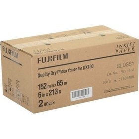 Resim Fuji De100-Dx100 15.2X65Mtr.Glossy Inkjet Fotoğraf Baskı Kağıdı 