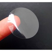 Resim Yuvarlak Kesim Şeffaf Çıkartma Bant Etiket 1000 Adetlik Rulo 3 CM 
