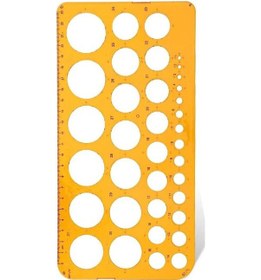 Resim Yıldızlar Daire Şablonu Büyük 1-36 Mm 1 Adet Yıldızlar Daire Şablonu 1-36 Mm Büyük 1 Adet Turuncu 