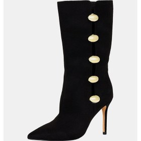 Resim Katy Perry The Revıval Ornamet Kadın Siyah Topuklu Çizme Siyah 