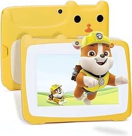 Resim C idea 7 inç çocuk tabletleri, çantalı çocuklar için Android 12 tablet, 32GB+32GB genişletilmiş, 3-7 yaş arası çocuklar için HD IPS güvenlik göz koruması 