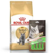 Resim Royal Canin British Shorthair Irk Kedi Maması 4 Kg + Crocus Cream Ödül 4x15 Gr 