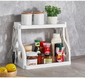 Resim ENVİİ STORE Pratik Düzen Iki Katlı Mutfak/dolap Içi Organizer 
