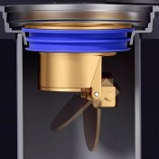 Resim Willowhaven Altın Alüminyum Alaşım Paslanmaz Çelik Böcek Önleyici Koku Tıkacı Duş Bataryası 