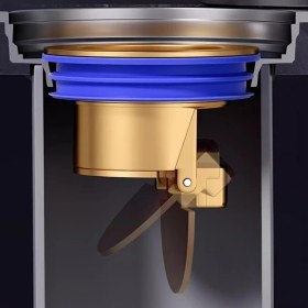 Resim Willowhaven Altın Alüminyum Alaşım Paslanmaz Çelik Böcek Önleyici Koku Tıkacı Duş Bataryası 