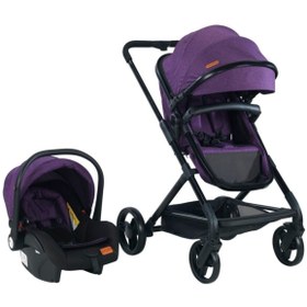 Resim Mor Mummy Travel Sistem Bebek Arabası Puset 2032 