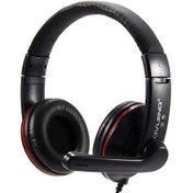 Resim MIIQ2 Ovleng X5 Pc Üzerinden Kulak Üstü Kulaklık 3.5mm Güçlü Bas Stereo Kulaklık Kulaklık Siyah 