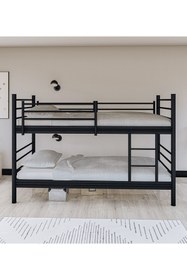 Resim Metalia Gm 129 Level Ayrılabilir Çiftli Ranza Siyah 90x190 