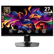 Resim MSI MAG 271QPX QD-OLED E2 26.5" 0.03 MS 240 Hz 2560x1440 HDMI DP Type-C HDR 400 Adaptive Sync Oyuncu Monitörü 
