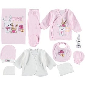 Resim Mdm Tavşan Baskili 10'lu Zibin Seti Pembe 