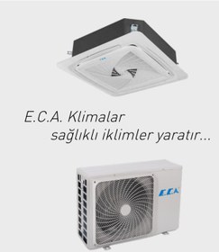 Resim Eca 18K 18.000 Btu/h A+ Sınıfı Kaset Tipi Klima Monofaze (Montaj Dahil) 