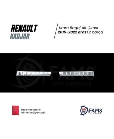 Resim Renault Kadjar 2015-2022 Arası Bagaj Iç Eşik Koruma 2 Prç. P.çelik Parlak 