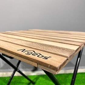 Resim Argeus 54021 Katlanabilir Demir Ayaklı Ahşap Kamp Ve Piknik Masası 