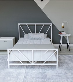 Resim Metalia Gm 228 Gözde Beyaz Tek Kişilik Karyola 90x190 