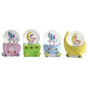 Resim Mini Işıklı Renkli Unicorn Kar Küresi 