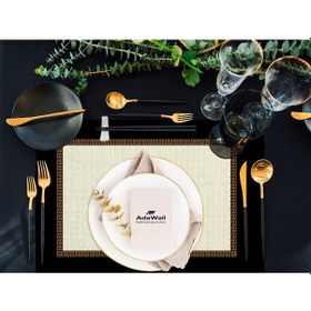 Resim Figüratif Gold Amerikan Servis 4'lü Set Çok Renkli 