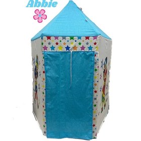 Resim Abbie Hacivat Karagöz Şato Oyun Çadırı Bzi Pembe 