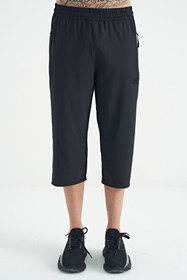 Resim TOMMYLIFE Antrasit Bağcıklı Standart Kalıp Fermuar Cepli Aktif Spor Erkek Kapri - 83096 