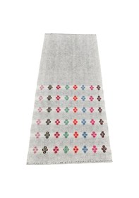 Resim Kilim Antik El Dokuma Pamuklu Yün Toroslar Adana Yörük Kilimi 0070 - Yeni - Çok Renkli 