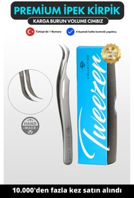 Resim Magic Lash Silver Karga Burun Profesyonel Premium Volume Ipek Kirpik Cımbızı SKBML-25 