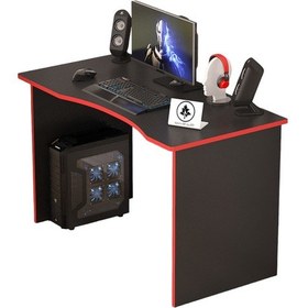 Resim Oyuncu Masası Gamer Model Çalışma Masası Siyah-kırmızı Model Çok Renkli 