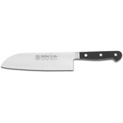 Resim Sürbisa Sürmene 18 CM Dövme Oluklu Santoku Şef Aşçı Bıçağı 61950 