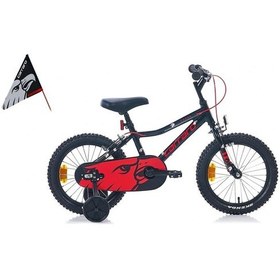 Resim Carraro Red Eagle Erkek Çocuk Bisikleti 220h V 16 Jant Mat Siyah Kırmızı Çok Renkli 
