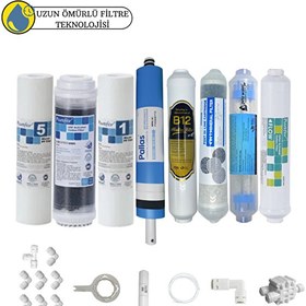 Resim Pemax Water Solutions Purefer Açık Kasa Çift Sedimentli Sertifikalı 8'li Pallas Mebran Şeffaf 4'lü Mineral-B12Alkali-Detox 