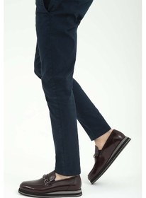 Resim Tamer Tanca Erkek Hakiki Deri Bordo Loafer Ayakkabı 708 4501 Erk Ayk Sk22/23 Bordo Acma Bordo 