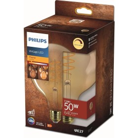 Resim Byars Blişim Ledcla 50W G120 E27 2200K Sarı Işık Gold Dim Edilebilir Filament LED Ampul 