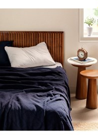 Resim Madame Coco Froncois Tek Kişilik Yatak Örtüsü 8684427000915 Lacivert 