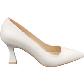 Resim Merry Pace 6394066z 7 Cm Kadeh Topuklu Sivri Burun Kadın Stiletto Ayakkabı Beyaz 