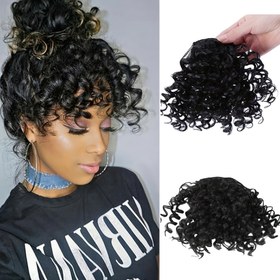 Resim Kadınlar için Kıvırcık Saç Peruk - Hacim, Siyah Afro Kinky Tarzı ile Günlük ve Tatil Giyim için Yüksek Isıya Dayanıklı Sentetik Saç, Cadılar Bayramı ve Partiler için Mükemmel, Çok Yönlü Saç Parçası, Parti Saç Parçası, Şık Saç Parçası, Isıya Dayanıklı Saç Parçası 