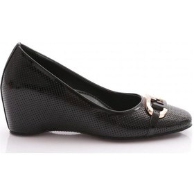 Resim Dgn 24364 Kadin Metal Aksesuarli Dolgu Topuklu Ayakkabi 24364-2428-R1534 