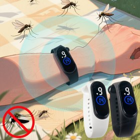 Resim 2 adet Elektronik Sivrisinek Kovucu Bileklik, Dijital Ekranlı - TPU Kayışlar, Hafif ve Taşınabilir Koşu, Yürüyüş, Kamp için - Erkekler, Kadınlar, Gençler için Unisex Tasarım - Şükran Günü, Babalar Günü Hediyeleri, Sivrisinek Kovucu Cihazı, Açık Hava Ekipmanları, Basit Estetik, Dayanıklı Bileklik 