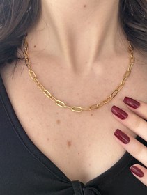 Resim İri Ataç Zincir Kolye 