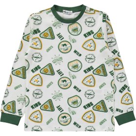 Resim Civil Boys Kids Armalar Baskılı 10-13 Yaş Pijama Takımı - Yeşil - Soft Yeşil / 13-14 Yaş 