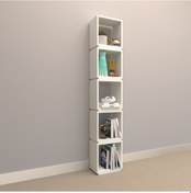 Resim Rafkestir Periskop Suntalam Kitaplık ( 32 X 167 Cm ) Beyaz ( Parlak ) 