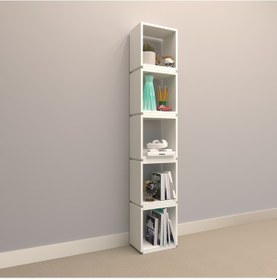 Resim Rafkestir Periskop Suntalam Kitaplık ( 32 X 167 Cm ) Beyaz ( Parlak ) 