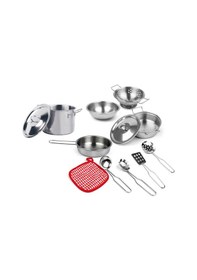 Resim Metal Tencere Tava Yemek Pişirme Oyuncak Mutfak Seti 